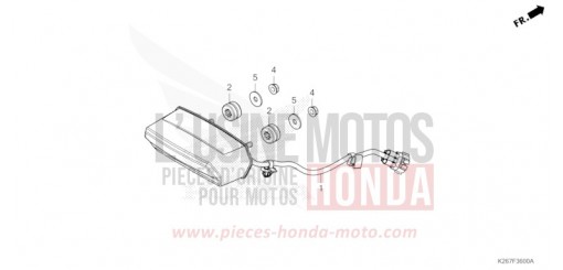 FEU ARRIERE MSX125AN de 2022